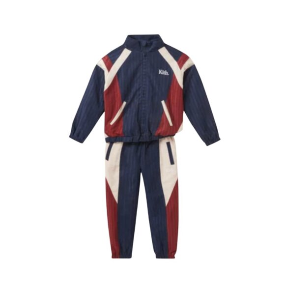 Kith Linden Track Suit Set Boys Large 10 12 Navy Blue...
